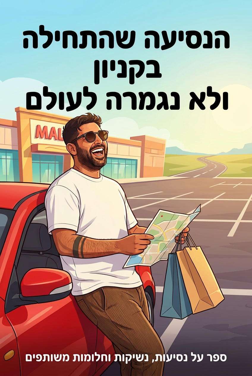 כריכת הספר הנסיעה שהתחילה בקניון ולא נגמרה לעולם