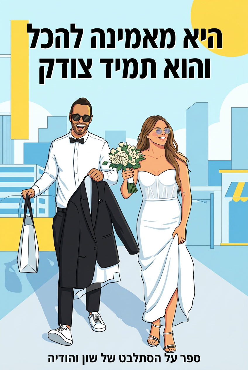 כריכת הספר היא מאמינה להכל והוא תמיד צודק