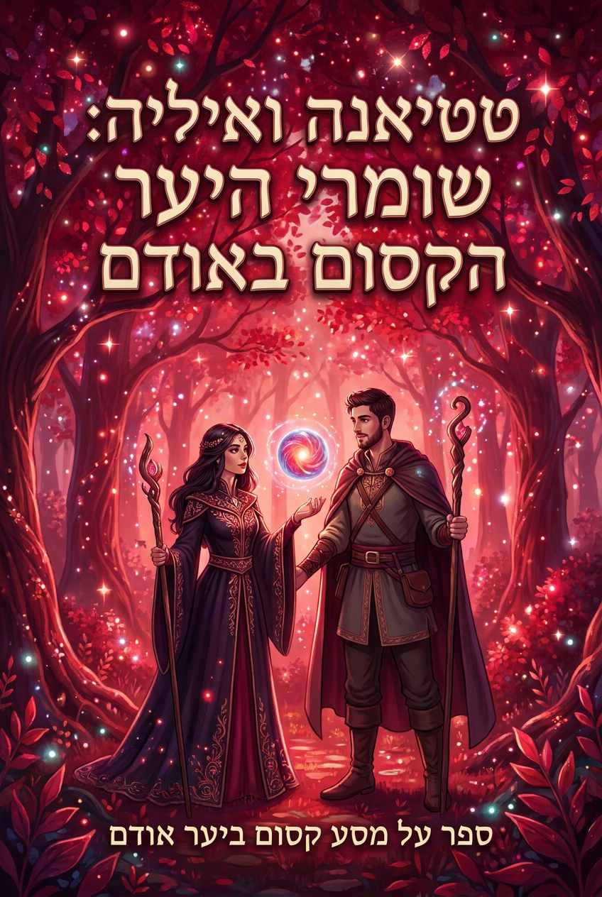 עטיפת הספר "טטיאנה ואיליה: שומרי היער הקסום באודם" — ספר של לקוח אמיתי, ספר מודפס מותאם אישית מבית ספר במתנה