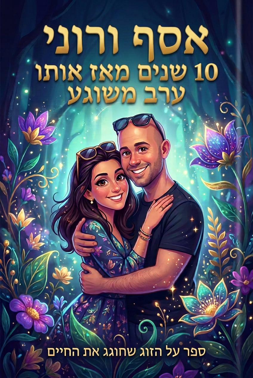 כריכת הספר אסף ורוני 10 שנים מאז אותו ערב משוגע