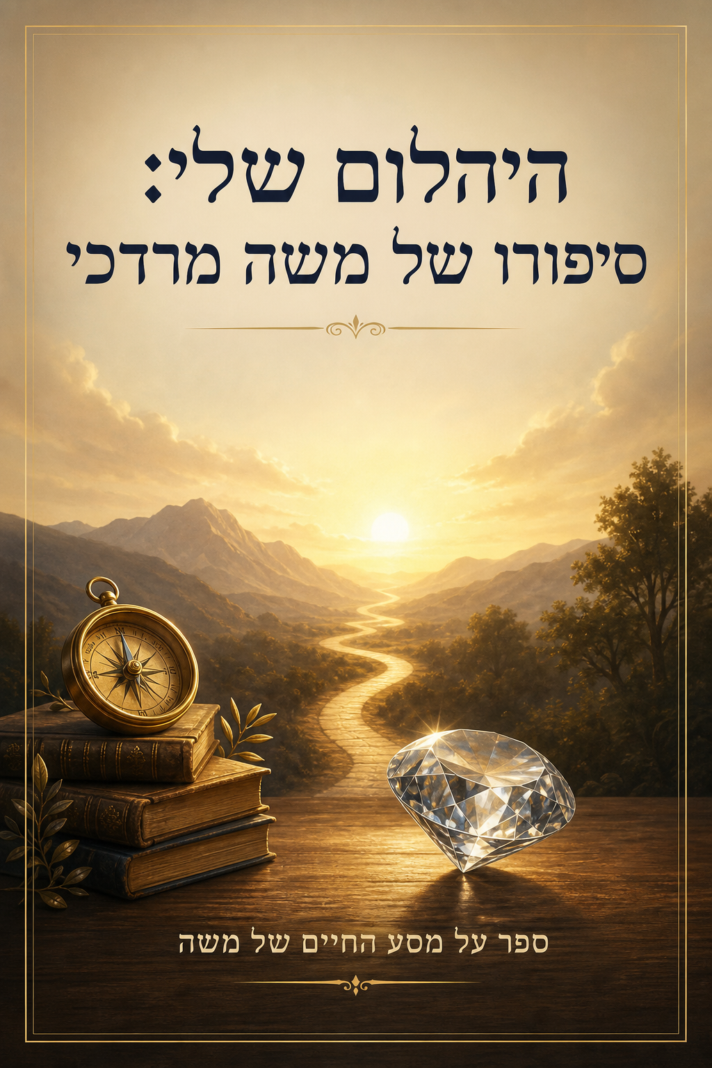עטיפת הספר "היהלום שלי: סיפורו של משה מרדכי" — ספר של לקוח אמיתי, ספר מודפס מותאם אישית מבית ספר במתנה