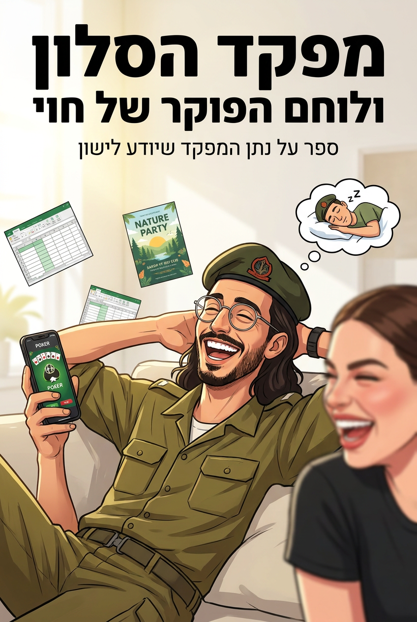 כריכת הספר מפקד הסלון ולוחם הפוקר של חוי