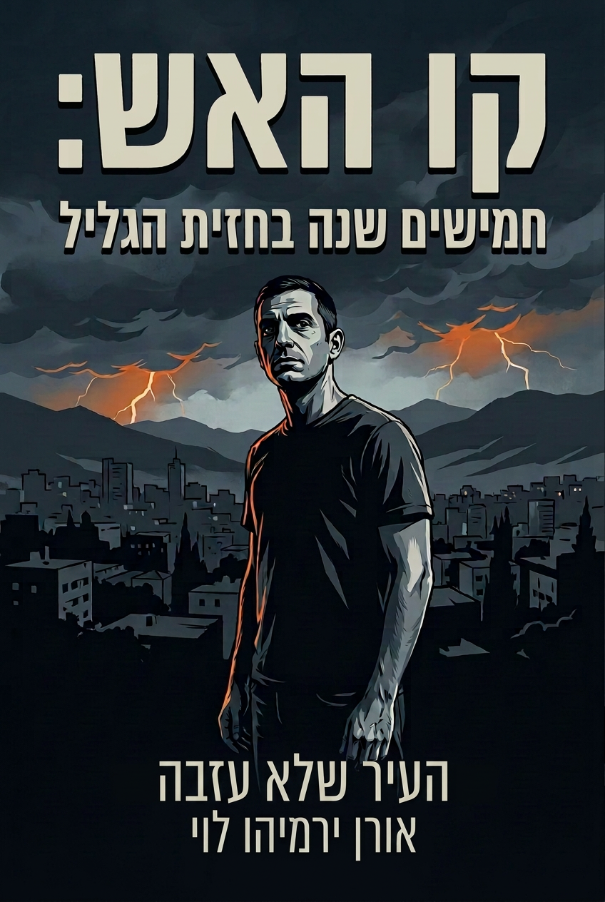 עטיפת הספר "קו האש: חמישים שנה בחזית הגליל" — ספר של לקוח אמיתי, ספר מודפס מותאם אישית מבית ספר במתנה