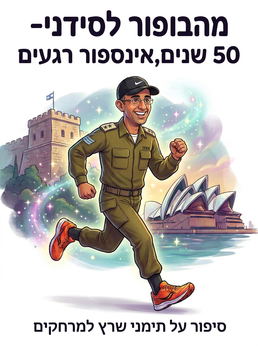 כריכת הספר מהבופור לסידני- 50 שנים,אינספור רגעים