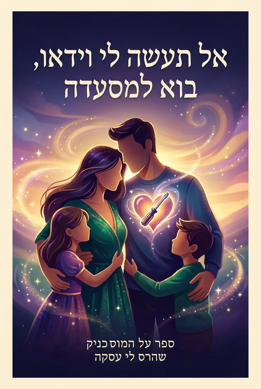 עטיפת הספר "אל תעשה לי וידאו, בוא למסעדה" — ספר של לקוח אמיתי, ספר מודפס מותאם אישית מבית ספר במתנה