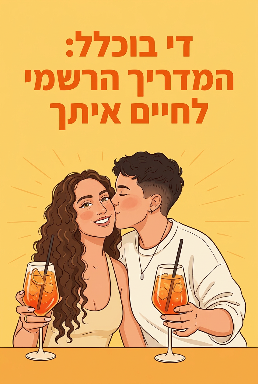 עטיפת הספר "די בוכלל: המדריך הרשמי לחיים איתך" — ספר של לקוח אמיתי, ספר מודפס מותאם אישית מבית ספר במתנה