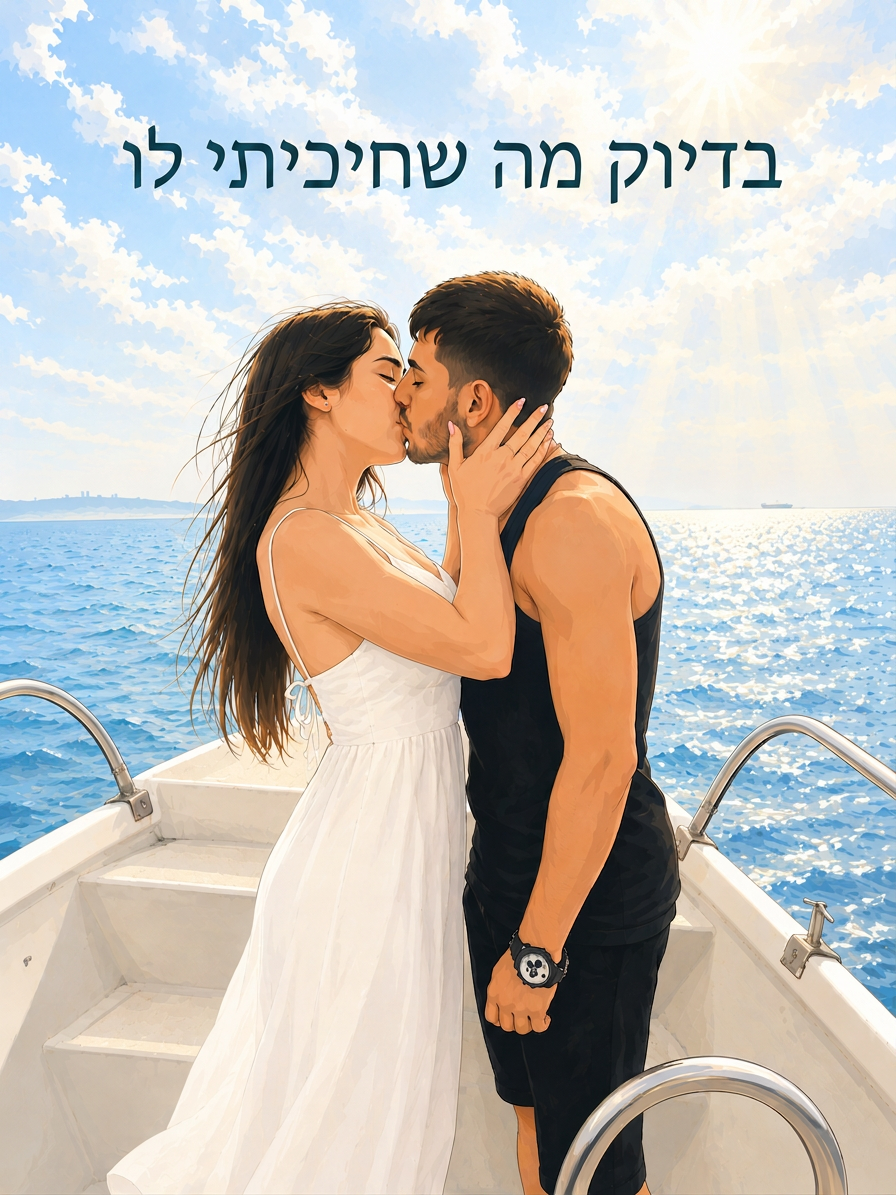 עטיפת הספר "בדיוק מה שחיכיתי לו" — ספר של לקוח אמיתי, ספר מודפס מותאם אישית מבית ספר במתנה