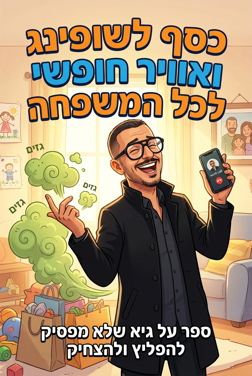 כריכת הספר כסף לשופינג ואוויר חופשי לכל המשפחה