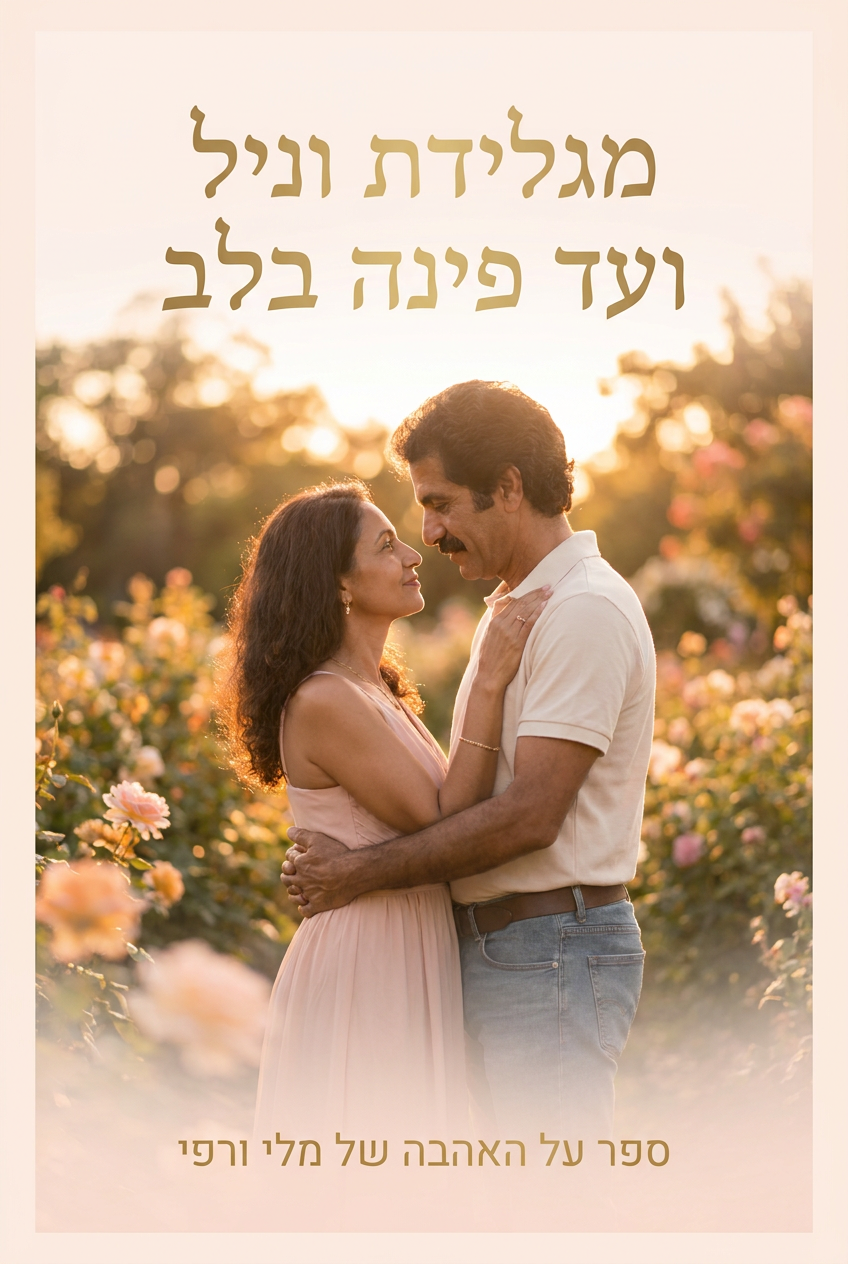 עטיפת הספר "מגלידת וניל ועד פינה בלב" — ספר של לקוח אמיתי, ספר מודפס מותאם אישית מבית ספר במתנה