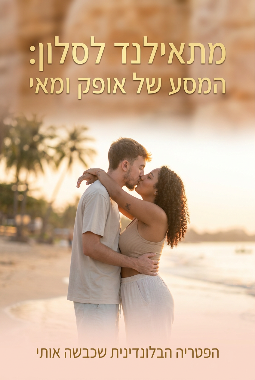 עטיפת הספר "מתאילנד לסלון: המסע של אופק ומאי" — ספר של לקוח אמיתי, ספר מודפס מותאם אישית מבית ספר במתנה