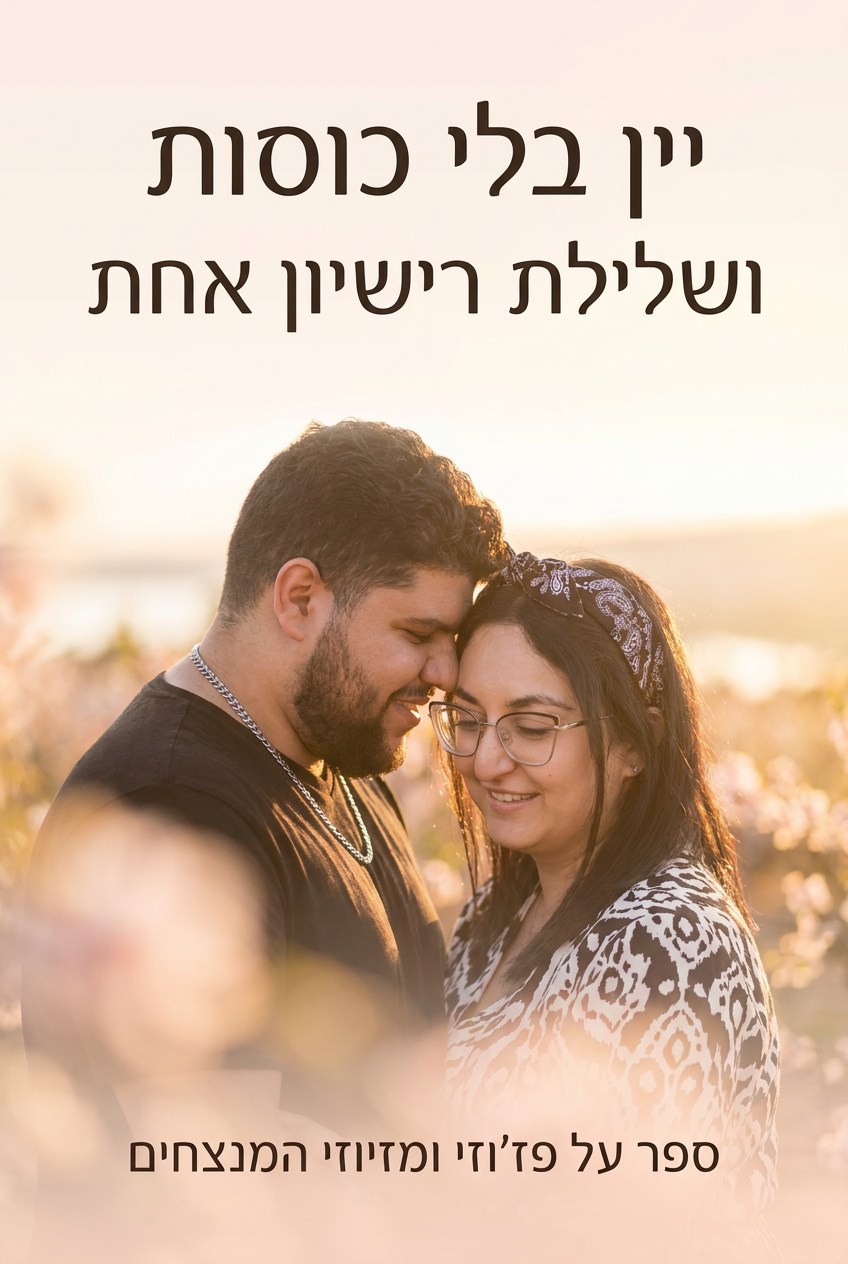 כריכת הספר יין בלי כוסות ושלילת רישיון אחת