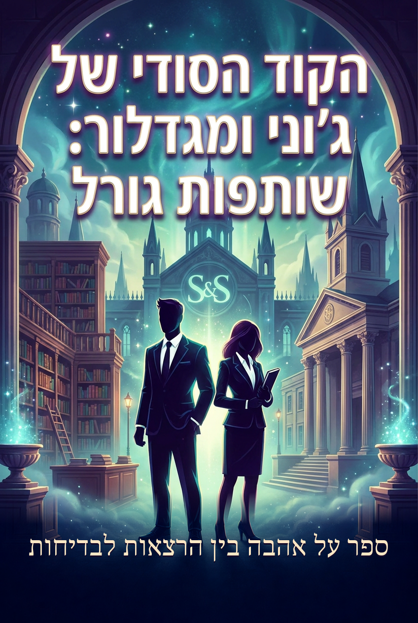 עטיפת הספר "הקוד הסודי של ג'וני ומגדלור: שותפות גורל" — ספר של לקוח אמיתי, ספר מודפס מותאם אישית מבית ספר במתנה