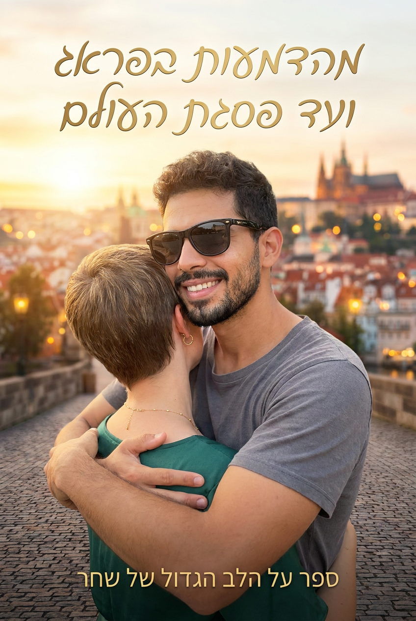עטיפת הספר "מהדמעות בפראג ועד פסגת העולם" — ספר של לקוח אמיתי, ספר מודפס מותאם אישית מבית ספר במתנה