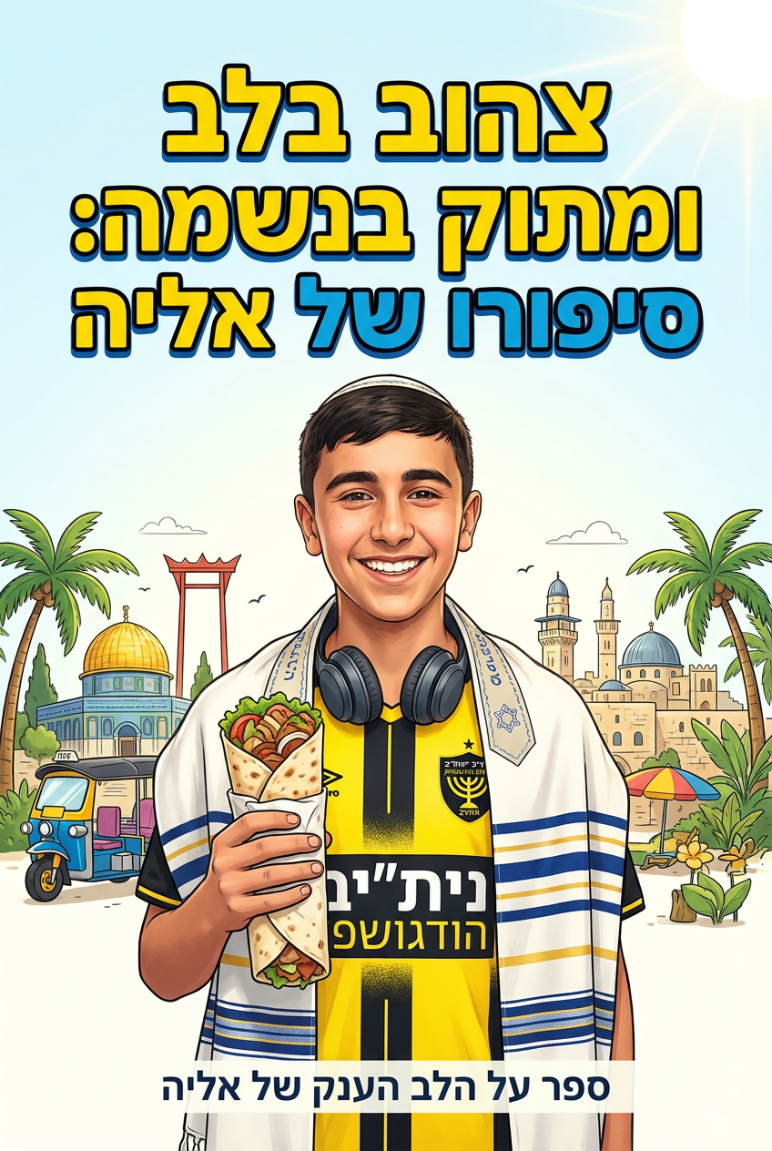כריכת הספר צהוב בלב ומתוק בנשמה: סיפורו של אליה