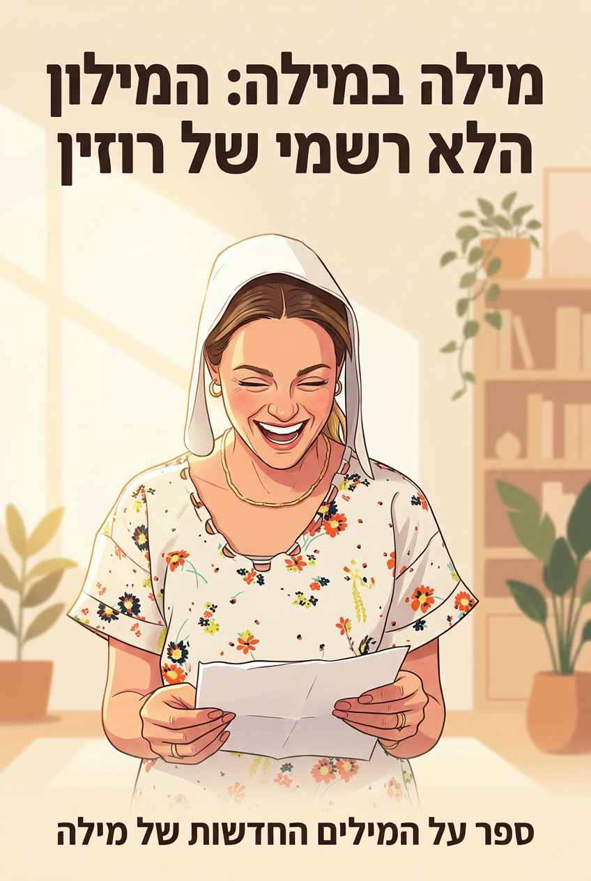 כריכת הספר מילה במילה: המילון הלא רשמי של רוזין