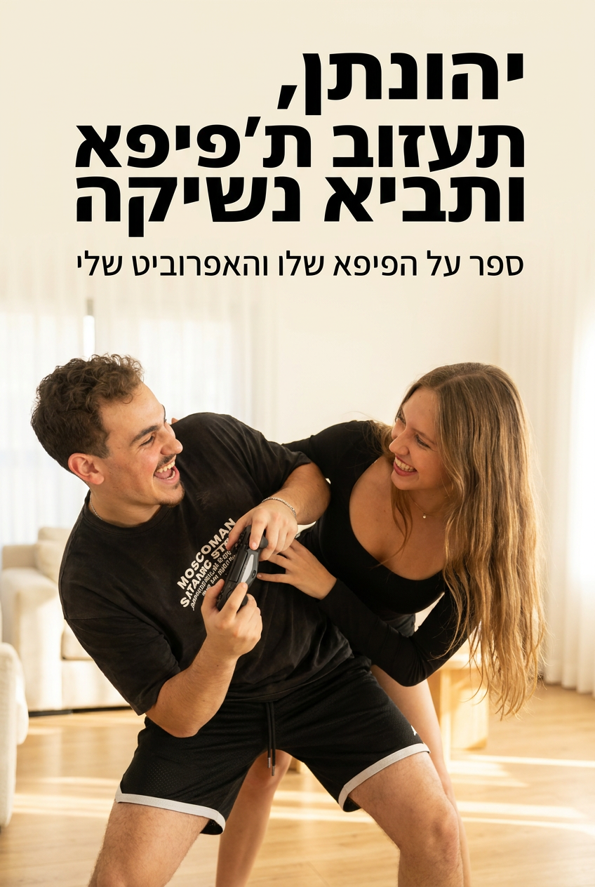 כריכת הספר יהונתן, תעזוב ת'פיפא ותביא נשיקה