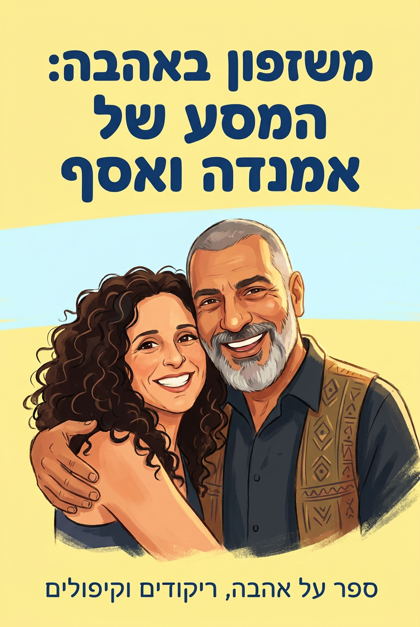 כריכת הספר משיזפון באהבה: המסע של אמנדה ואסף