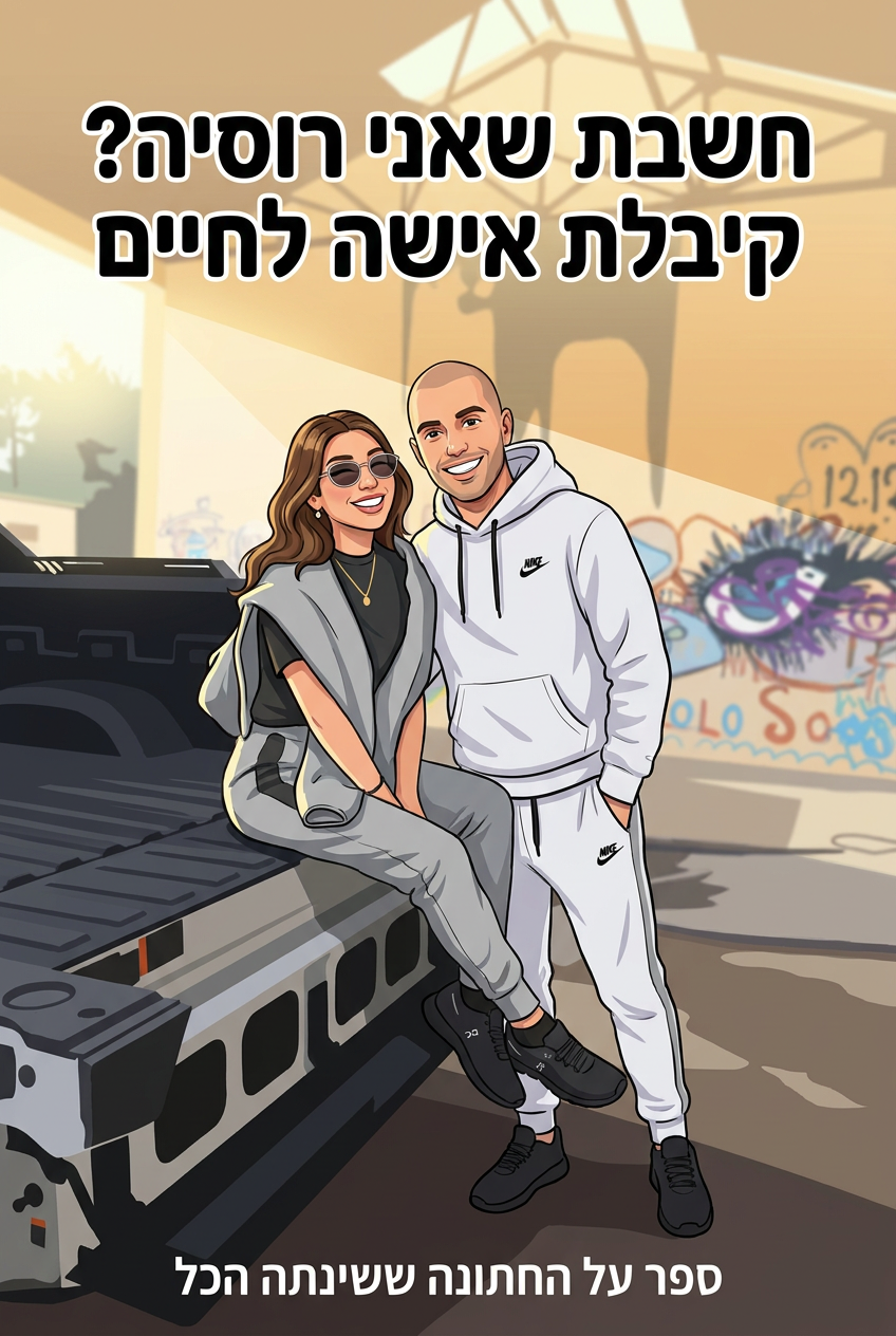 עטיפת הספר "חשבת שאני רוסיה? קיבלת אישה לחיים" — ספר של לקוח אמיתי, ספר מודפס מותאם אישית מבית ספר במתנה