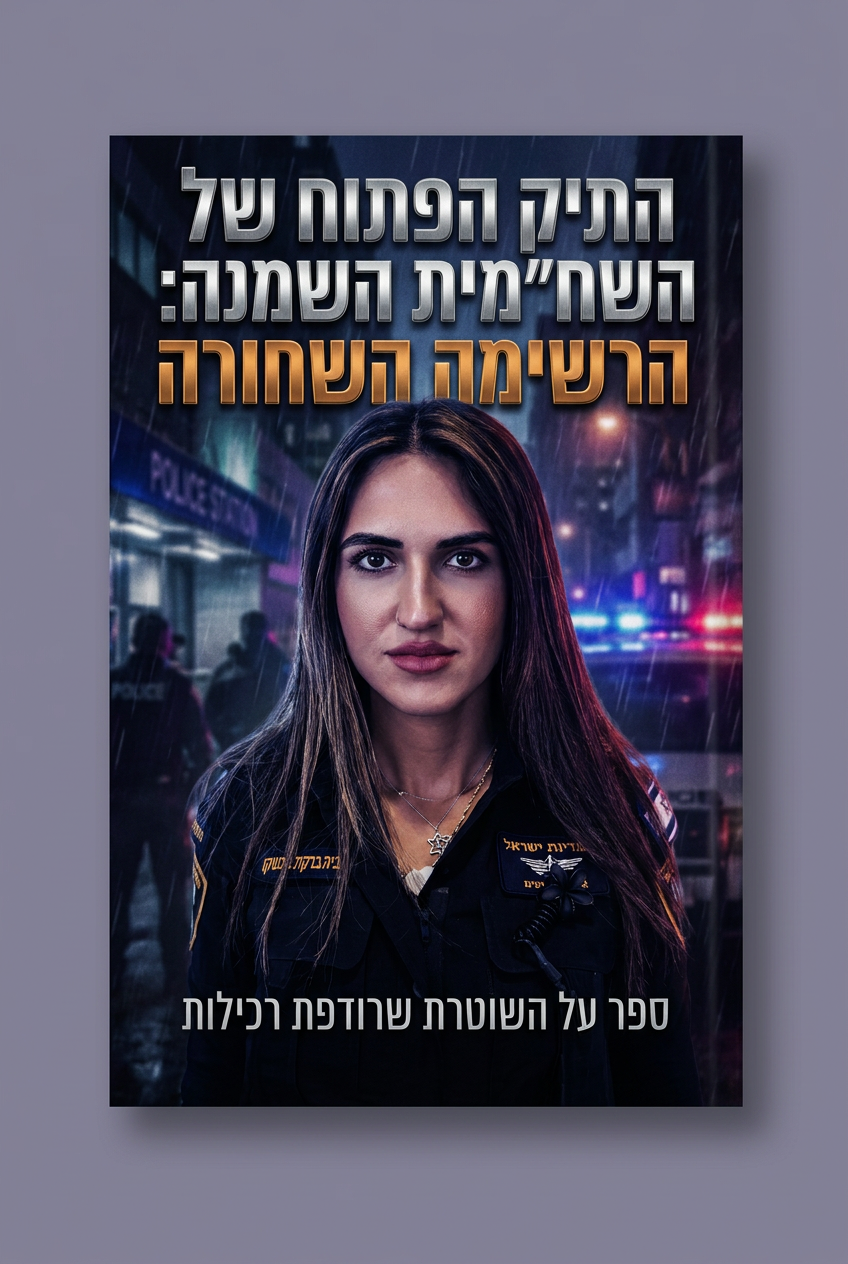 עטיפת הספר "התיק הפתוח של השח״מית השמנה: הרשימה השחורה" — ספר של לקוח אמיתי, ספר מודפס מותאם אישית מבית ספר במתנה
