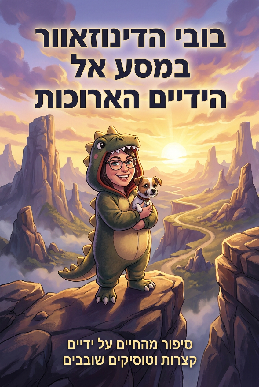 כריכת הספר בובי הדינוזאוור במסע אל הידיים הארוכות