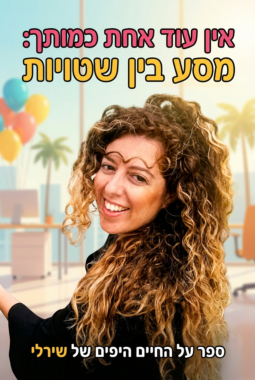 עטיפת הספר "אין עוד אחת כמותך: מסע בין שטויות" — ספר של לקוח אמיתי, ספר מודפס מותאם אישית מבית ספר במתנה
