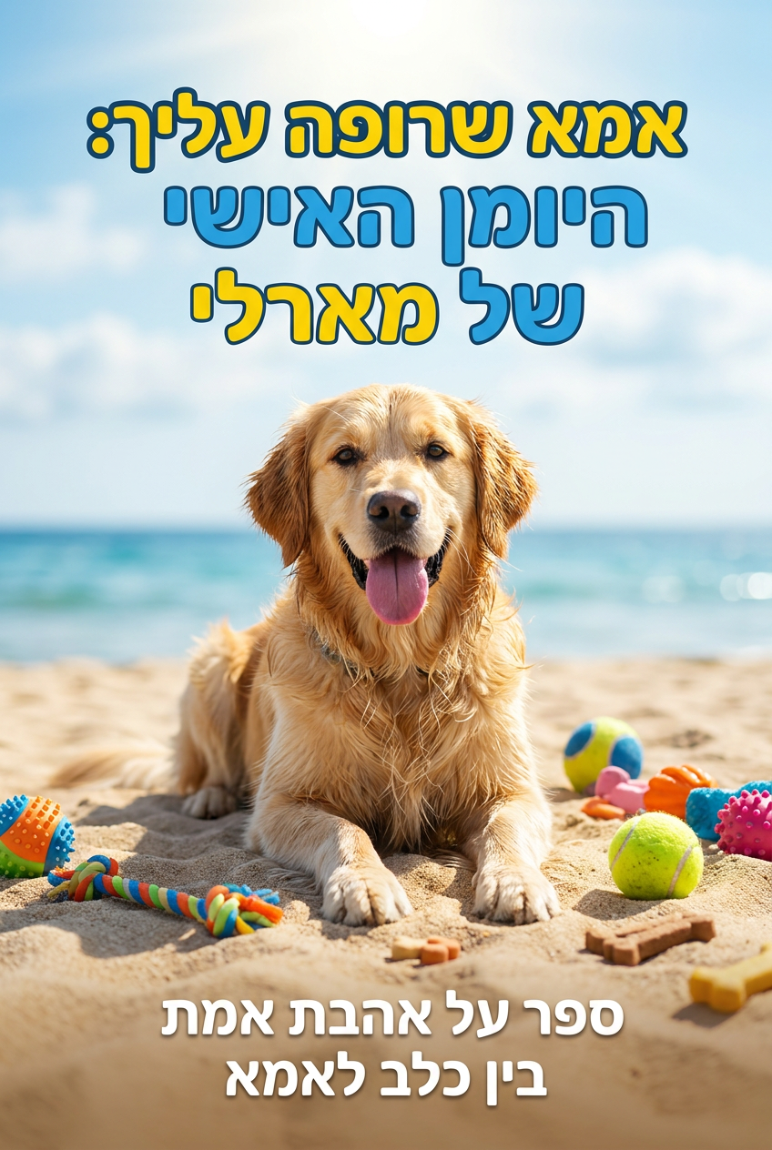 עטיפת הספר "אמא שרופה עליך: היומן האישי של מארלי" — ספר של לקוח אמיתי, ספר מודפס מותאם אישית מבית ספר במתנה