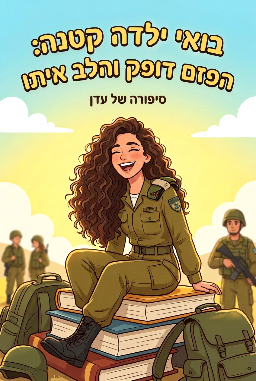 עטיפת הספר "בואי ילדה קטנה: הפזם דופק והלב איתו" — ספר של לקוח אמיתי, ספר מודפס מותאם אישית מבית ספר במתנה