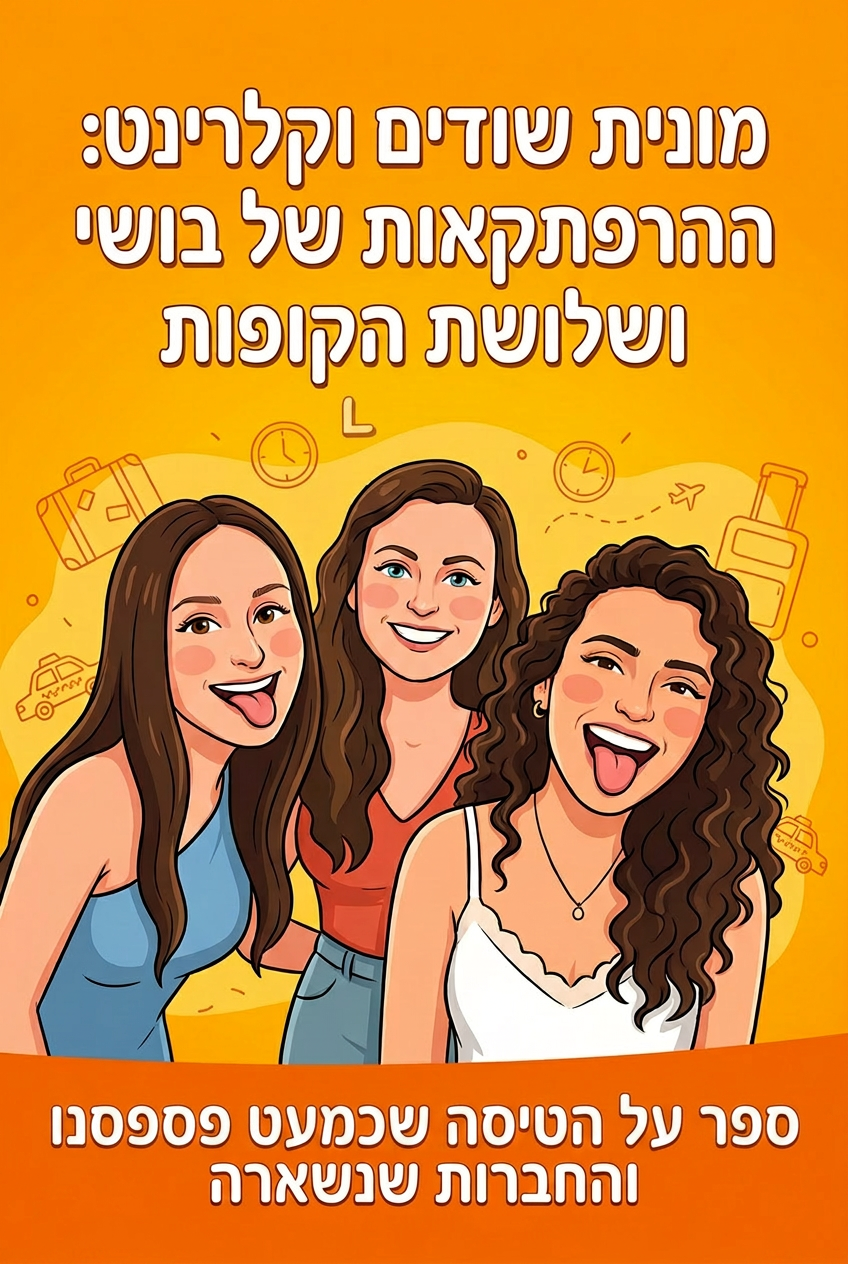כריכת הספר מונית שודים וקלרינט: ההרפתקאות של בושי ושלושת הקופות