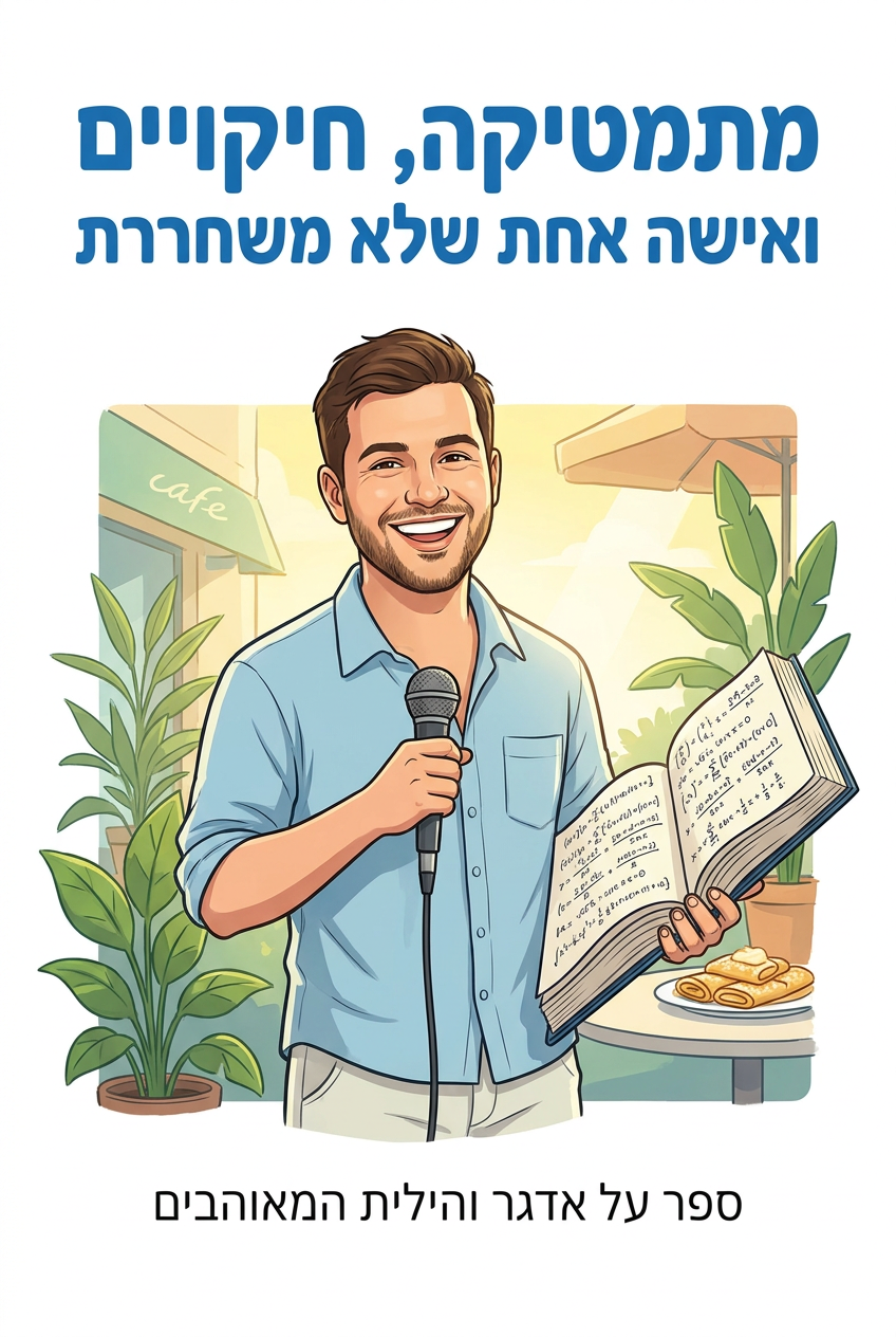 כריכת הספר מתמטיקה, חיקויים ואישה אחת שלא משחררת