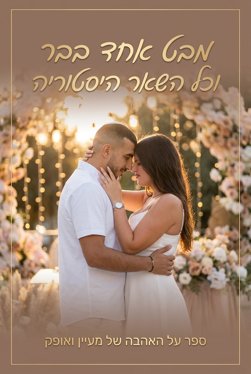 עטיפת הספר "מבט אחד בבר וכל השאר היסטוריה" — ספר של לקוח אמיתי, ספר מודפס מותאם אישית מבית ספר במתנה