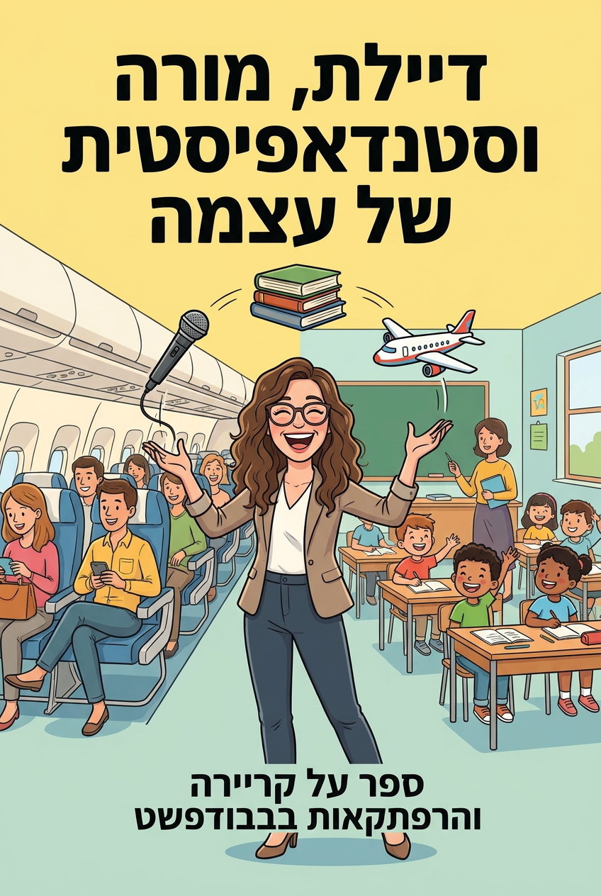 כריכת הספר דיילת, מורה וסטנדאפיסטית של עצמה