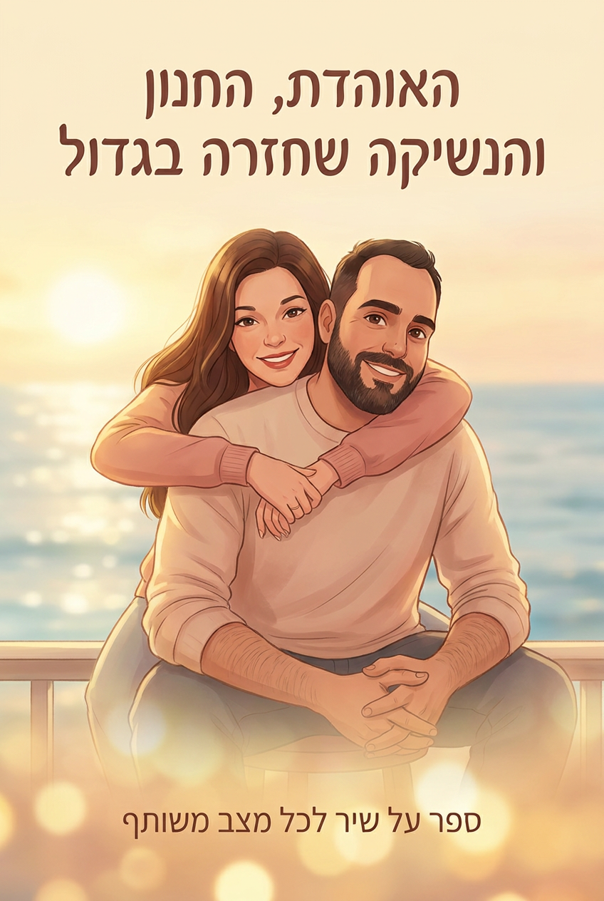 כריכת הספר: האוהדת, החנון והנשיקה שחזרה בגדול