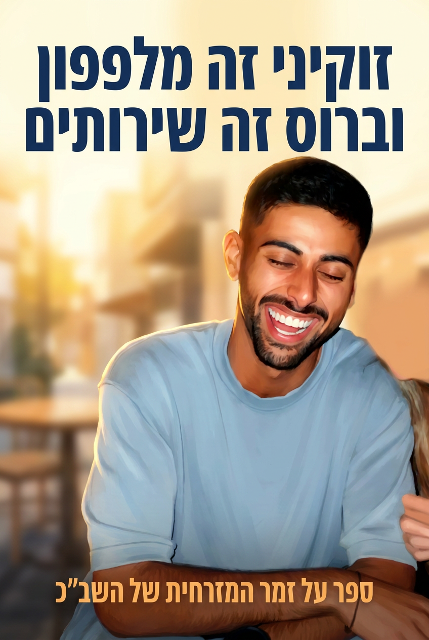 עטיפת הספר "זוקיני זה מלפפון וברוס זה שירותים" — ספר של לקוח אמיתי, ספר מודפס מותאם אישית מבית ספר במתנה