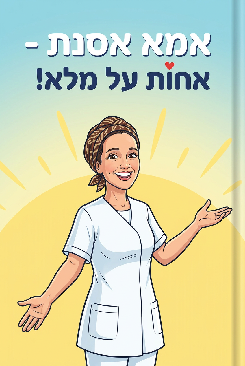 כריכת הספר אמא אסנת - אחות על מלא!