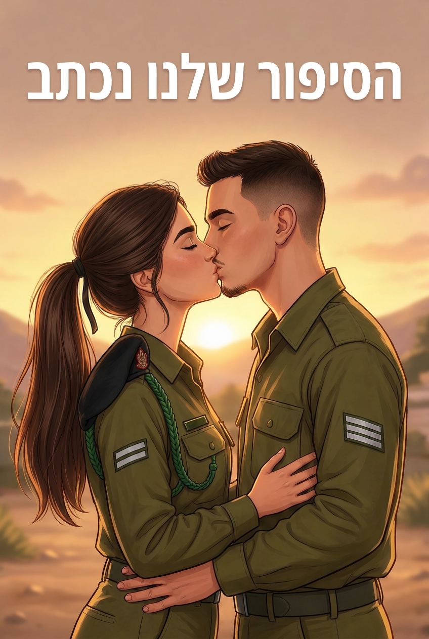 עטיפת הספר "הסיפור שלנו נכתב" — ספר של לקוח אמיתי, ספר מודפס מותאם אישית מבית ספר במתנה