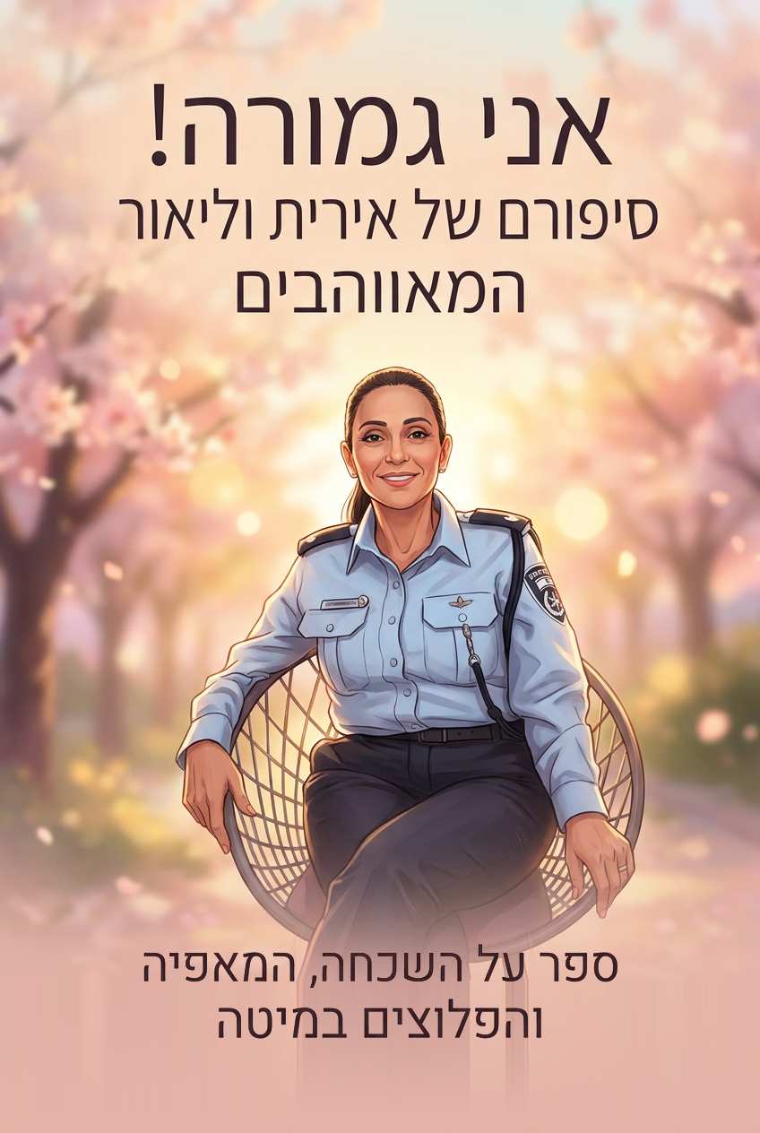 עטיפת הספר "אני גמורה! סיפורם של אירית וליאור המאוהבים" — ספר של לקוח אמיתי, ספר מודפס מותאם אישית מבית ספר במתנה
