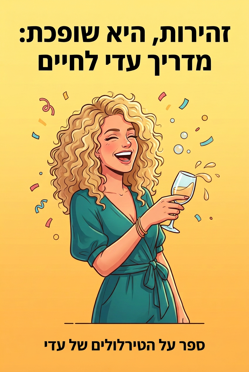 כריכת הספר זהירות, היא שופכת: מדריך עדי לחיים