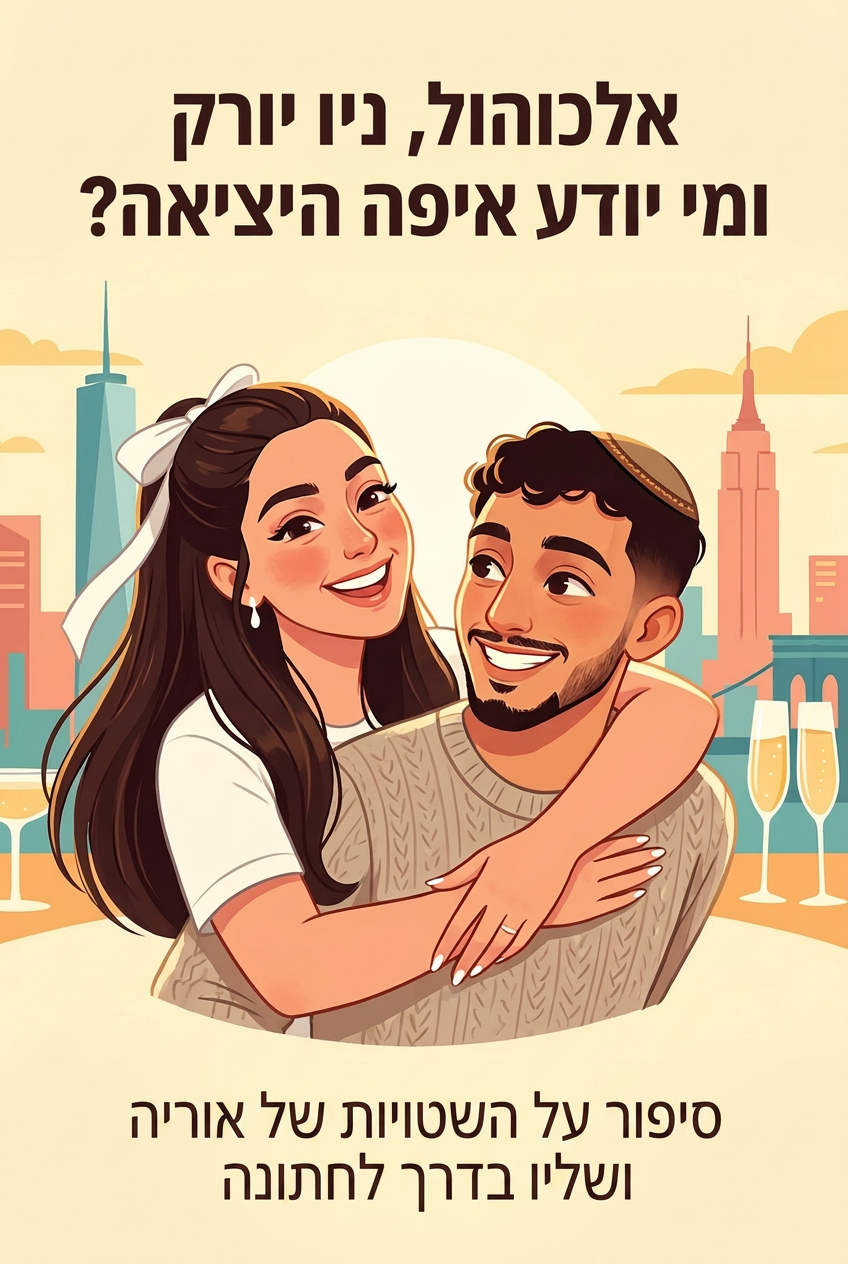 כריכת הספר אלכוהול, ניו יורק ומי יודע איפה היציאה?